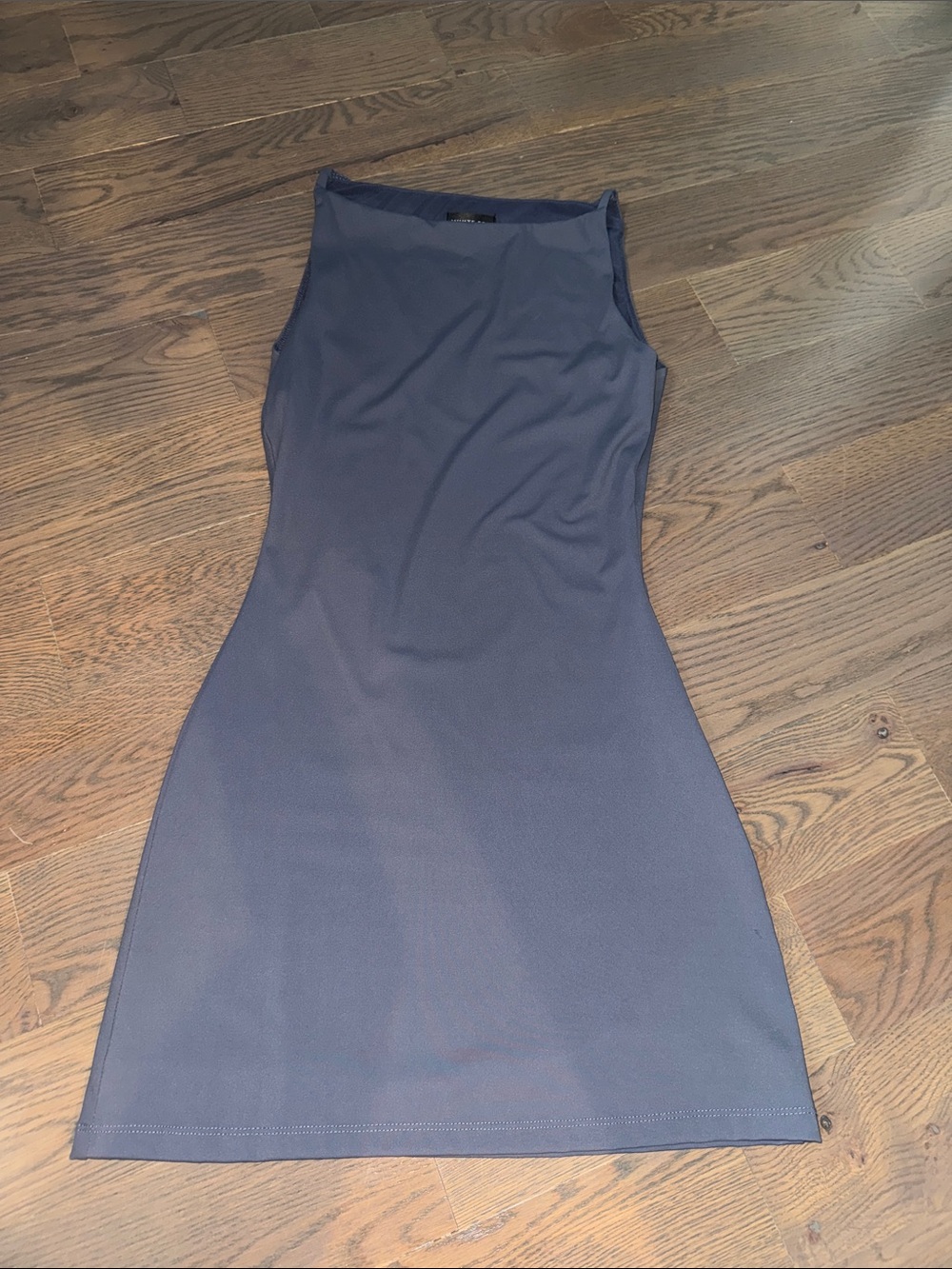 White Fox Boutique Fitted Mini Dress in Slate Blue